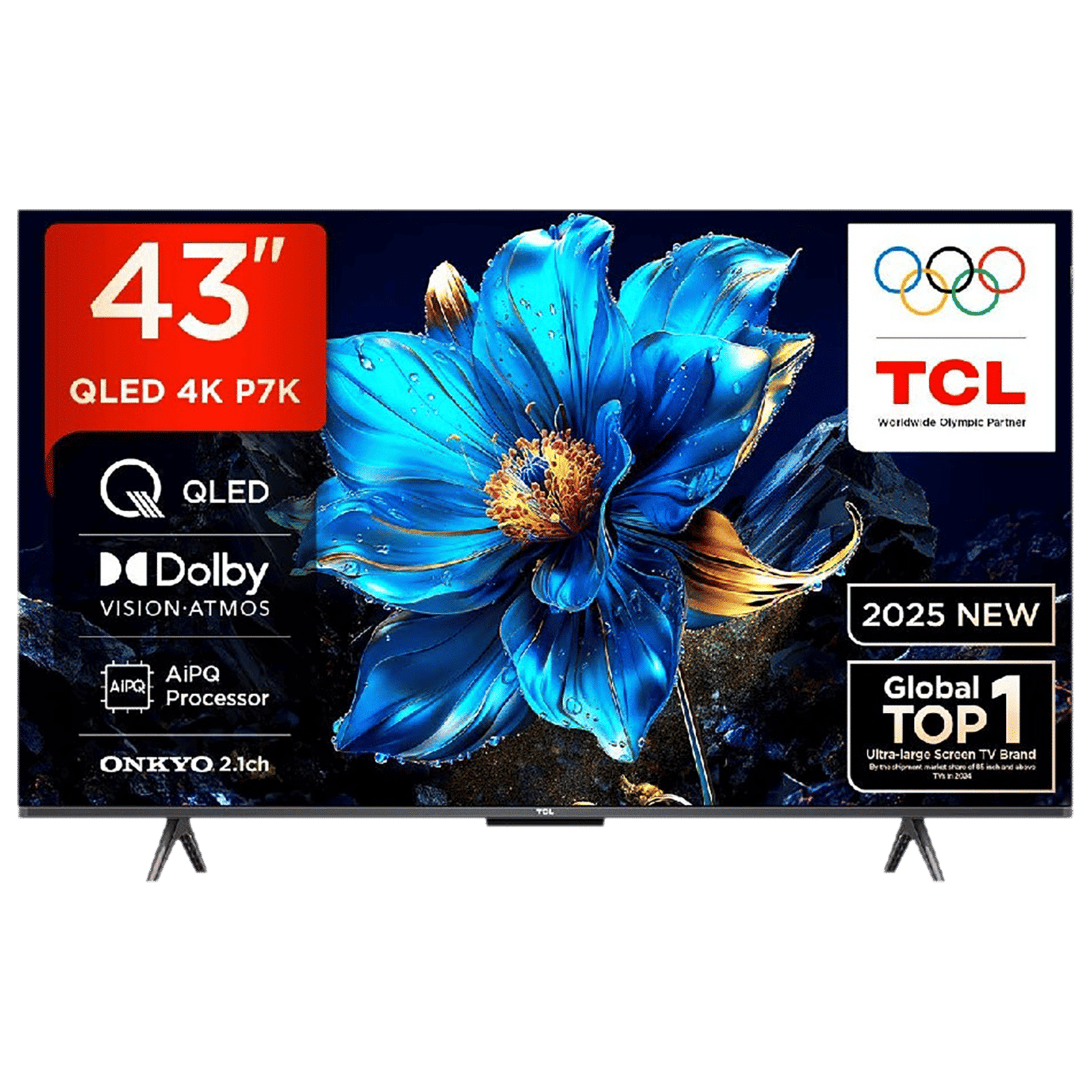 TCL P7K 43-inch QLED 4K Ultra HD Smart Google TV with Voice
